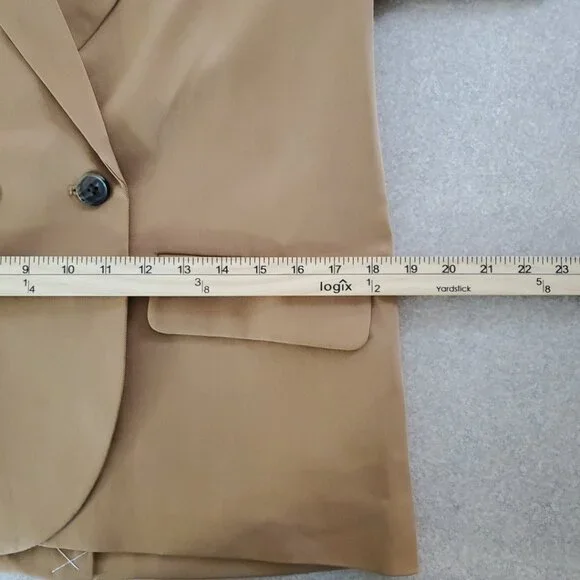 J.Crew Womens $218 Drapey twill double-breasted blazer Pink Size 2 CB316 NEW - Picture 10 of 13